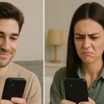 Tinder swipen Mann und Frau