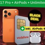 Vodafone iPhone 17 Pro Black Week Angebot mit AirPods