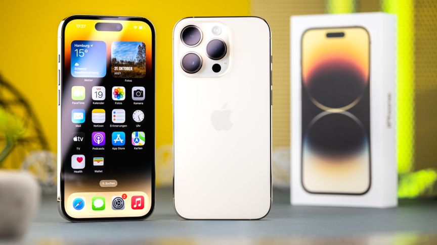 Das iPhone 14 Pro erschien 2022 iPhone 14 Pro mit Karton