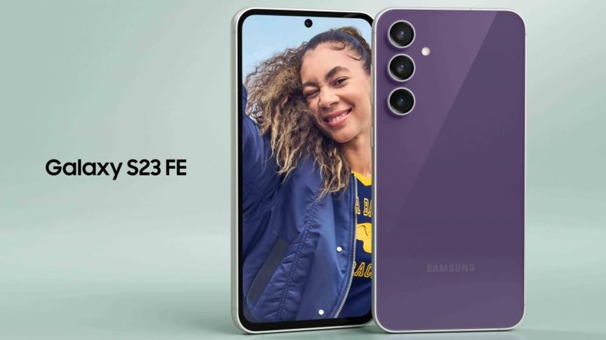 Das Galaxy S23 FE ist ein günstigeres Galaxy S23 Das Galaxy S23 FE in Purple