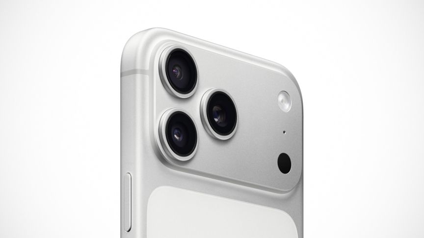 Die Kamera des iPhone 17 Pro Max in Silber Die Kamera des iPhone 17 Pro Max in Silber