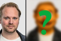 Chris als Muppet vor der Enthüllung