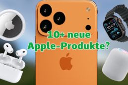 Ein neues iPhone 17 Pro (Hier: mit KI generiert) und viele neue Gadgets: Wir klären, was Apple im September 2025 schon zeigen könnte Neue Apple Produkte im Herbst 2026