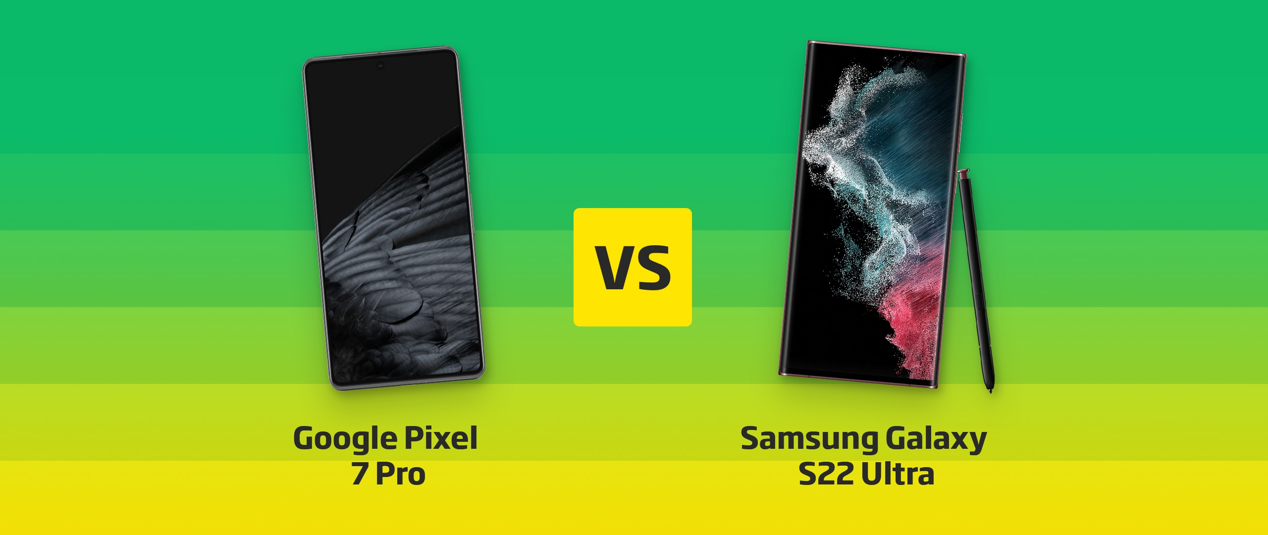 Google Pixel 7 Pro vs. S22 Ultra Vergleich